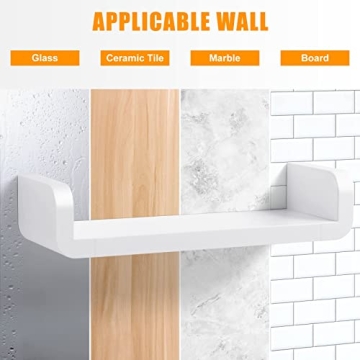 ELUCHANG Floating Shelves - Waterproof & Easy to Install