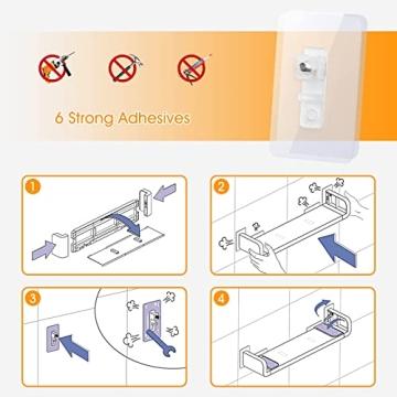 ELUCHANG Floating Shelves - Waterproof & Easy to Install