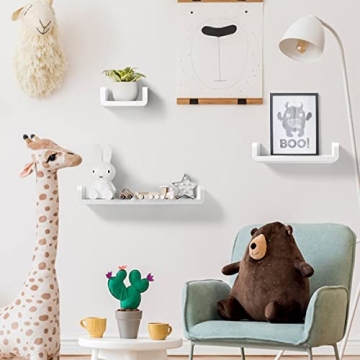 ELUCHANG Floating Shelves - Waterproof & Easy to Install