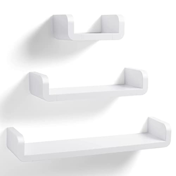 ELUCHANG Floating Shelves - Waterproof & Easy to Install