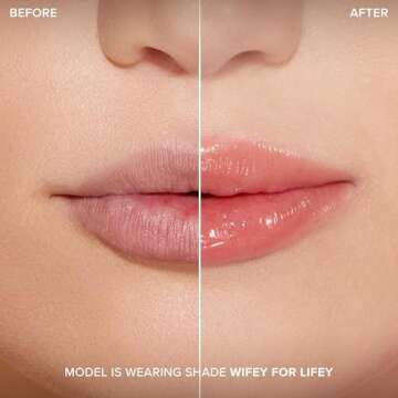 Too Faced Lip Injection Power Plumping Lip Gloss | Vitamin A + E, Vegan + Cruelty Free, 0.22 Fl Oz, Wifey for Lifey