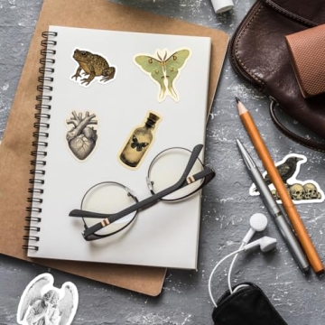 50-Piece Gothic Dark Academia Sticker Pack for Creative Decoration