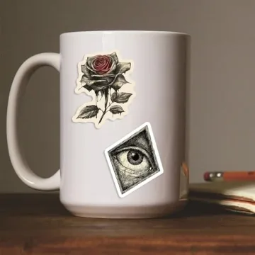 50-Piece Gothic Dark Academia Sticker Pack for Creative Decoration