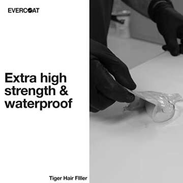 Evercoat Tiger Hair Long Strand Fiberglass Reinforced Filler - Waterproof Solution for Vehicle Repai...