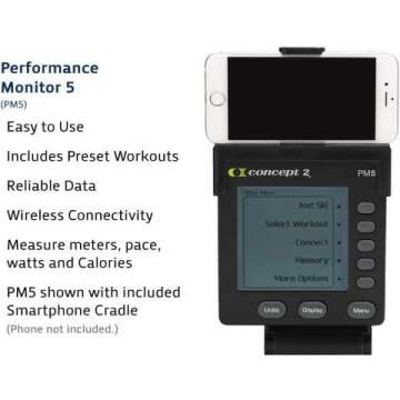 Concept2 SkiErg with PM5 Monitor - Black Cardio Machine