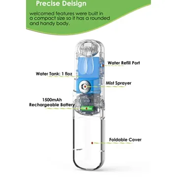 HonHey Handheld Misting Fan - Portable 3 in 1 Cool Breeze
