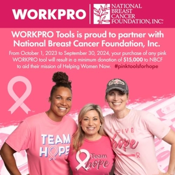 WORKPRO 6-in-1 Pink Staple Gun for DIY Projects