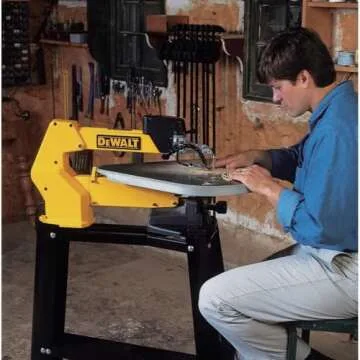 DEWALT Scroll Saw, 1.3 Amp, 20 in Steel Blade, With Variable-Speed Trigger, For Precise Cuts (DW788)