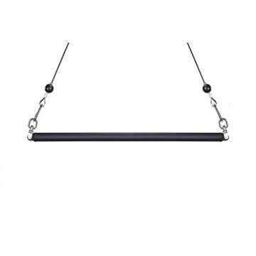 HOG LEGS 42" Fat Grip Dual Cable Bar for Intense Workouts