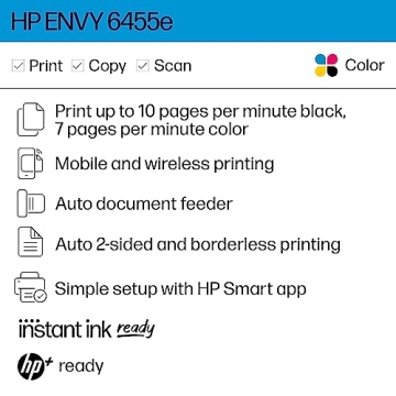HP ENVY 6455e Wireless Color Inkjet Printer