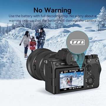 SMALLRIG NP-FZ100 Battery 2400mAh Fast Charge for Sony Cameras