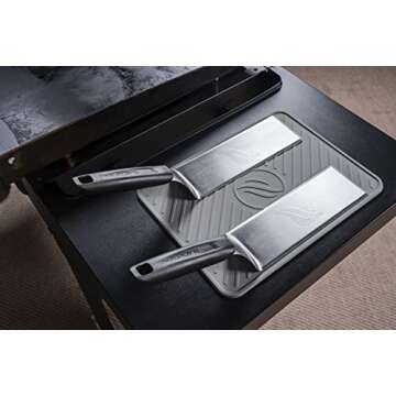 BLACKSTONE 5550 Extra Long Griddle Spatula Set of 2- Perfect Heavy-Duty Stainless Steel Premium Flat...