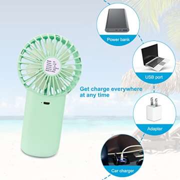 Aluan Portable Handheld Fan for All Ages and Activities