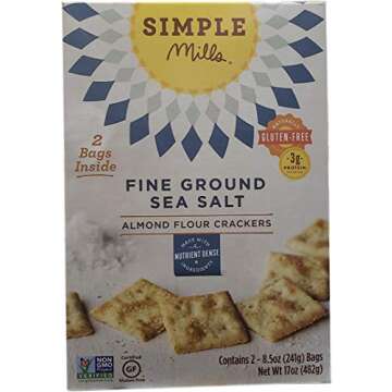 Simple Mills Almond Flour Crackers - Gluten Free & Keto Friendly