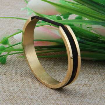 Inspirational Stainless Steel Hair Tie Bracelet