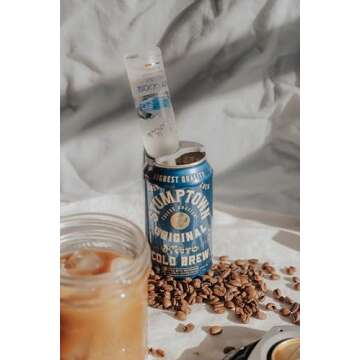 Draft Top Can Clips - Topless Can Clip for Mini-Bottles - Clip & Sip Bar Tool for Topless Cans, Mixer Tool, Barware Fits 12oz to 19 Oz Cans (Tipsy Teal)