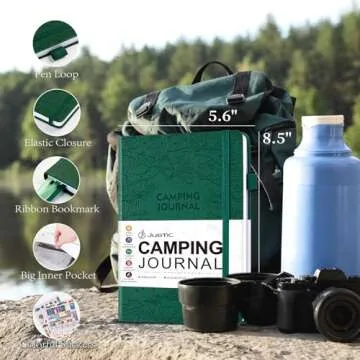 JUBTIC Camping Journal and RV Travel Log Book - Plan 25 Adventures in Style!