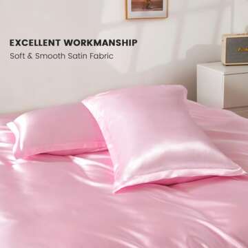 HOdo Home Satin Duvet Cover - Luxurious Queen Bedding Set