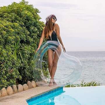 The Original Heart Pool Floats for Adults by LOTELI – Thicker & Stronger – Large Inflatable Pool Floats for Parties Bachelorette Wedding Float – River Lake Beach Raft - Durable & Easy to Inflate