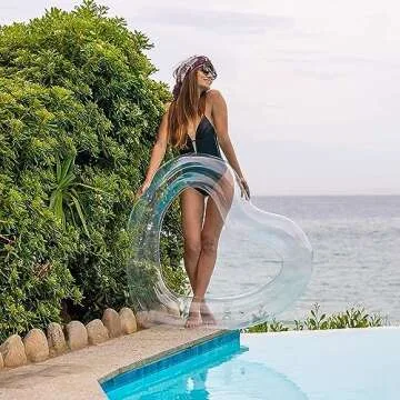 The Original Heart Pool Floats for Adults by LOTELI – Thicker & Stronger – Large Inflatable Pool Floats for Parties Bachelorette Wedding Float – River Lake Beach Raft - Durable & Easy to Inflate