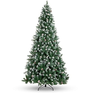Best Choice Products 7.5ft Pre-Decorated Holiday Christmas Tree for Home, Office, Party Decoration w...