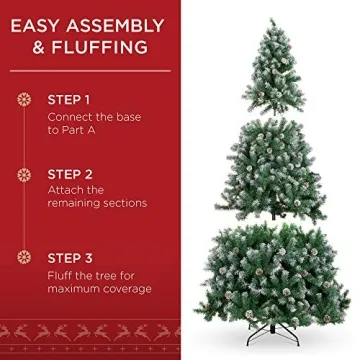 Best Choice 7.5ft Pre-Decorated Holiday Christmas Tree