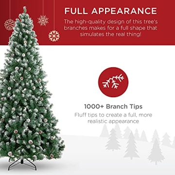 Best Choice 7.5ft Pre-Decorated Holiday Christmas Tree
