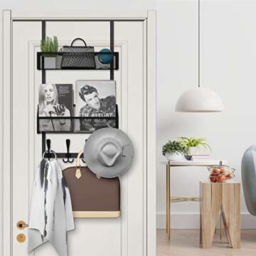 Space-Saving Kaiferty Over The Door Organizer Hooks