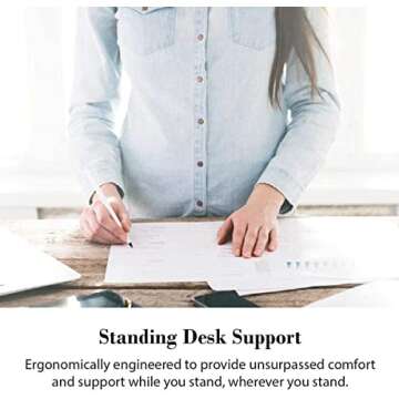 WellnessMats Linen Collection Anti-Fatigue Mat for Ergonomic Support