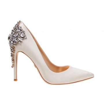 Badgley Mischka womens Gorgeous Dress Pump, Ivory, 8.5 US