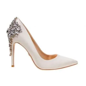 Badgley Mischka womens Gorgeous Dress Pump, Ivory, 8.5 US