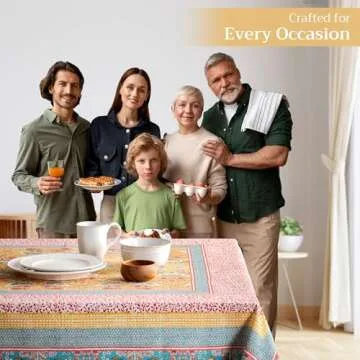 Maison d' Hermine Rectangle Cotton Tablecloth for Dining