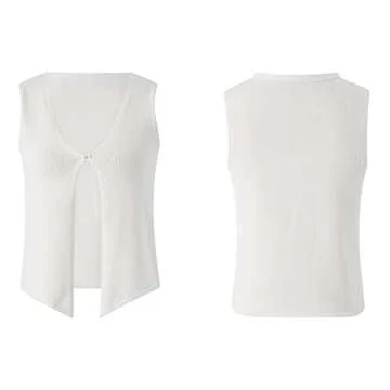 Stylish Mieeyali Vintage Knitted Tank Vest for Women