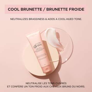 L'Oreal Paris Le Color One Step Toning Hair Gloss, Cool Brunette, 4 Ounce