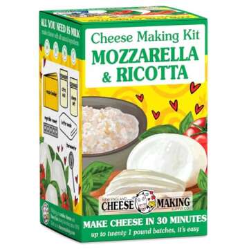 Mozzarella and Ricotta Cheese Making Kit: Create Delicious Cheese at Home