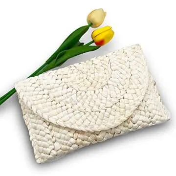 Lytosmoo Straw Clutch for Women Summer Handbag