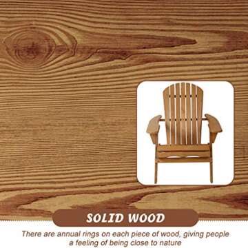 Folding Adirondack Chair Set for Stylish Outdoor Seating