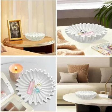 UNHER 10" Large Handcrafted Candy Serving Bowl for Home Decor