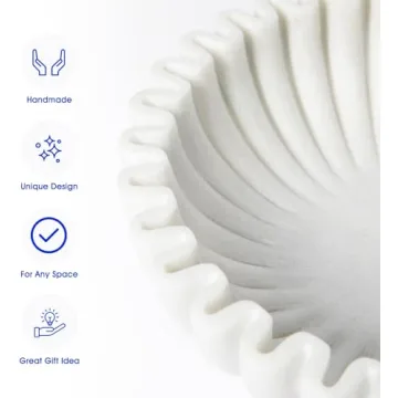 UNHER 10" Large Handcrafted Candy Serving Bowl for Home Decor