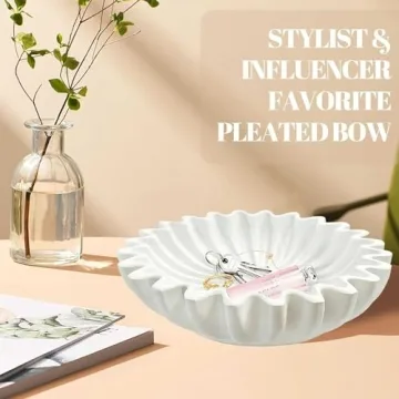 UNHER 10" Large Handcrafted Candy Serving Bowl for Home Decor