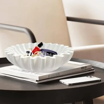 UNHER 10" Large Handcrafted Candy Serving Bowl for Home Decor