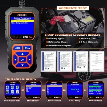 ACCLP BT60 PRO Car Battery Tester with Cloud Printing