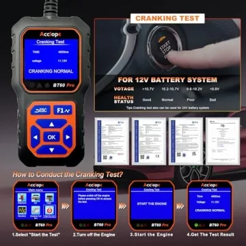 ACCLP BT60 PRO Car Battery Tester with Cloud Printing