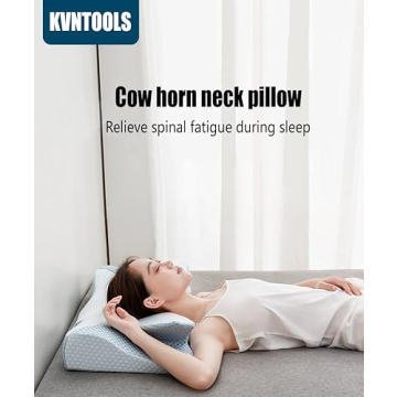 KVNTOOLS Memory Foam Pillow for Neck Pain Relief