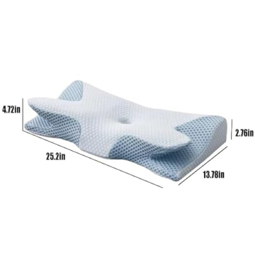 KVNTOOLS Memory Foam Pillow for Neck Pain Relief