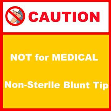 Industrial Blunt Tip Dispensing Needles with Luer Lock 14 Ga x 1/2'' - 100 PCS