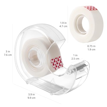 Amazon Basics Refillable Tape Dispenser - Invisible Tape