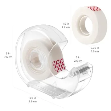 Amazon Basics Refillable Tape Dispenser - Invisible Tape