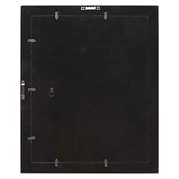 Isaac Jacobs 11x14 (Matted 8x10) White w/Black (Vertical & Horizontal) Double Border Picture Frame, Wall-Mountable, Made for Photo Gallery and Wall Art, Home or Office (11x14, White W/Black)