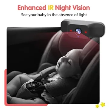 LUCKVIEW Baby Car Camera with 5'' 1080P Monitor